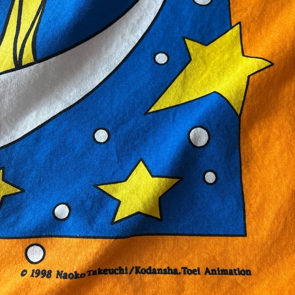 Vintage 1998 anime Sailor Moon Orange duvet Blanket or large pillow case(?) rare - Picture 5 of 16